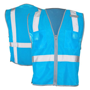 Custom Construction Reflective Safety Clothing High Visibility Mesh Safety Workwear Traffic Security vest - Product Image 3