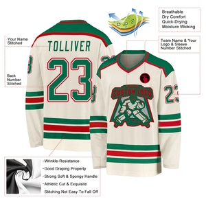 Ensemble de vêtements de sport personnalisés pour équipes, maillot de hockey sur glace, vêtements de performance légers pour athlètes, maillot de hockey sur glace - Product Image 3