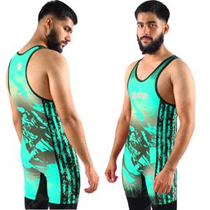 บอดี้สูทเสื้อกล้ามนักมวยปล้ำแบบระเหิดสำหรับผู้ชายและผู้หญิง - Product Image 2