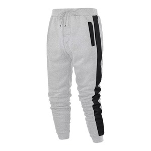 Cotton Regular Fit Side Stripe Sweat suit for Men and Women Custom Two Piece Tracksuit Fashion Streetwear Jogger <b>Set</b> OEM - Product Image 2