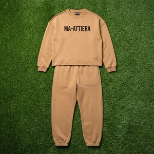 Conjunto Deportivo para Hombre, Sudadera y Pantalones Jogger Color Camel, Cuello Redondo, Dos Piezas, Ropa Casual de Calle y para Estar en Casa - Product Image 6