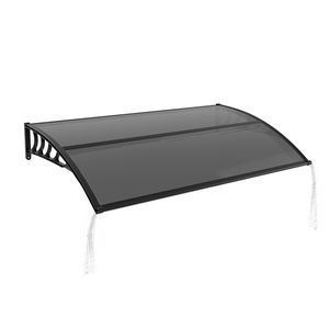 Tettoia per Finestra 40x60 Pollici, Protezione Esterna da UV, Pioggia e Neve, Tettoia per Ingresso Porta con Drenaggio, in PC Rivestito per Casa, Portico, Patio - Product Image 3