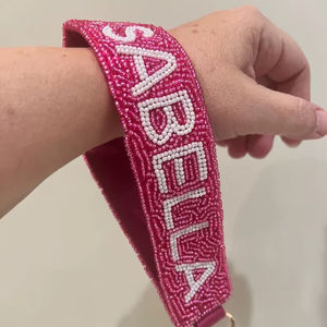 Porte-clés brodés de perles pour femmes, breloques élégantes pour verres à vin et sacs - Product Image 1