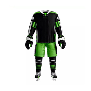 Nuevo Conjunto de Uniforme de Hockey sobre Hielo, Poliéster/Algodón, Logotipo Personalizado Impreso, Ropa Deportiva de Hockey, Conjunto de 2 Piezas, Jersey y Pantalones Cortos - Product Image 3