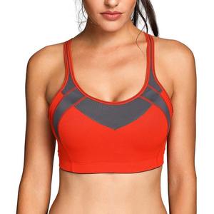 เสื้อชั้นในกีฬาคุณภาพสูงสำหรับผู้หญิง คอสูง ผ้าฝ้าย สำหรับโยคะ ออกกำลังกาย ดีไซน์โชว์หลัง ไซส์ใหญ่ ซัพพอร์ตกระชับ สำหรับสาวๆ - Product Image 6