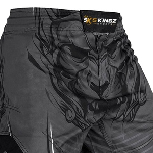 Shorts de compression MMA personnalisés en Spandex/Polyester avec impression par sublimation, design de logo, légers, respirants, coupe classique - Product Image 6