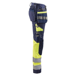 Hi-Vis Reflective Safety <b>Work</b> Trousers Durable Construction <b>Cargo</b> Pocket Working <b>Pants</b> for Industrial Workwear Use - Product Image 5