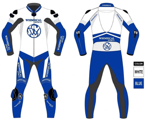 Professional Track Racing JumpSuit/Traje Made to Measure Cowhide/Kangaroo Leather With <b>Level</b> 2 Protection - Product Image 1