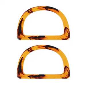 หูจับกระเป๋าอะคริลิคแบบมันเงา ดีไซน์ทันสมัย หูจับกระเป๋าเรซิ่นเรืองแสงสุดหรู - Product Image 1