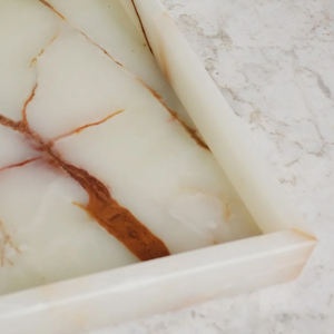 Grande dalle de marbre onyx 100% naturel de luxe, finition antique, écologique, pour cuisine moderne, plateau de service pour salon, décoration intérieure, vente en gros - Product Image 4