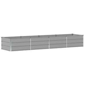 Jardinière en acier gris clair 125,98 x 31,50 x 17,72 po pour pots de fleurs et plantes - Product Image 2