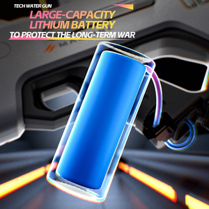 ปืนฉีดน้ำไฟฟ้าแบบสองหัวฉีด พลาสติก เชื่อมต่อเอง สำหรับเล่นกลางแจ้งในฤดูร้อน ดีไซน์ยิงสองนัดพร้อมกัน - Product Image 4