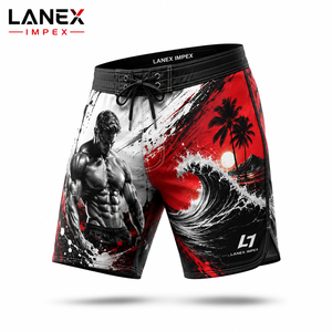 Custom <b>Men</b>’s 3D Graphic Print Board Shorts Quick Dry Surf Swim <b>Trunks</b> 4-Way Stretch Beachwear Summer Water Sports Shorts OEM ODM - Product Image 1