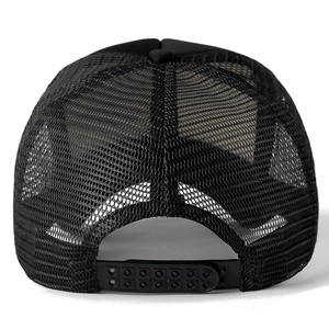 หมวกแก๊ปโฟมด้านหน้าปรับได้หมวกแก๊ปตาข่ายปักลายหมวกห้าแผง - Product Image 3