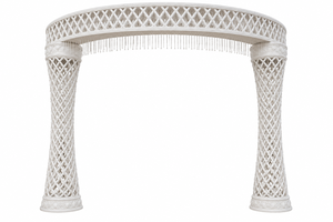 Exquisite Diamond Carved Wedding Mandap Indian Wedding Ivory Mandap Decoration Imperial Ivory Crystal Wedding Fiber Mandap USA - Product Image 4