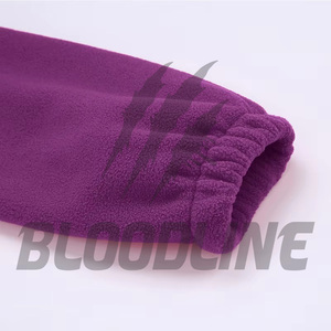 Veste polaire coupe-vent pour femme, manches longues, couleur violette, imprimé par sublimation motif éclair, pour l'automne et les activités de plein air - Product Image 2