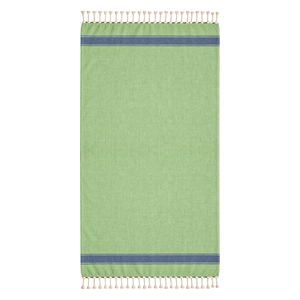 Fabricant en gros de serviettes de plage Fouta rayées en coton recyclé, personnalisées et très vendues - Product Image 1