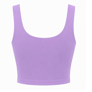 Débardeurs courts tricotés en coton pour femmes, sans manches, vente en gros, OEM, pour yoga, gym, entraînement, fitness, vêtements de sport, conception personnalisée, marque privée - Product Image 2