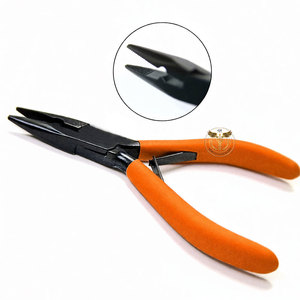 Stainless Steel Hair Extension Fitting Plier One Hole Serrated Jaw Micro Ring Nano Bead Crimping Tool for Keratin Bond Removal - Product Image 2
