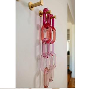 Chaîne en résine transparente épaisse et fine de haute qualité, maillons multiples disponibles pour la décoration de la maison et du bureau. - Product Image 1