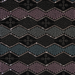 African Velvet Embroidery Fabric Premium <b>Sequin</b> Bead Fashion Textile For Kaftan Dress Boutique And Wholesale Supply Import Zones - Product Image 5