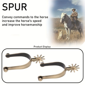 2pcs of -Colored Spurs, Zinc Alloy Spurs, American Cowboy Spurs, Gear Spurs, <b>Equestrian</b> Gear - Product Image 3