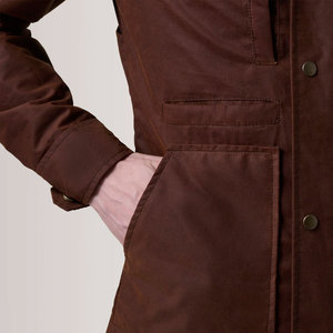 Chaqueta Bomber Impermeable de Lona para Hombre, Diseño Elegante, Color Liso, Mangas Largas, Estilo Casual - Product Image 6
