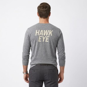 Camisetas de Hombre de Alta Calidad, Personalizadas, de Poliéster Tejido, Corte Regular, Manga Corta, Cuello Redondo, Color Liso, con Diseño Frontal HAWK EYE SPORTS - Product Image 2