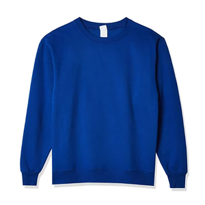 Sudadera Ligera de Cuello Redondo para Hombre, Color Verde Sólido, Corte Regular, Tejida, Manga Larga, Informal, para Otoño, 100% Algodón - Product Image 4