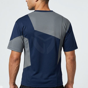 T-shirts d'été pour hommes à épaules tombantes avec un look oversize stylé, parfaits pour le streetwear et les tenues de voyage. - Product Image 5