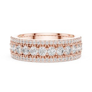 Bague Intelligente en Or Massif 14K avec Diamant de Laboratoire Taille Ronde, Certifié IGI, pour Mariage et Fiançailles – Très Demandée et Personnalisable - Product Image 4