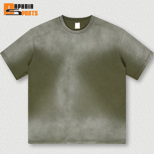 Custom Logo Vintage Acid Washed T Shirt Men Distressed Heavyweight Cotton Blank Oversized <b>Tshirt</b> 100% Cotton for Men's T-shirt - Product Image 3