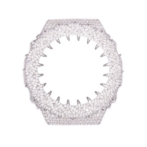 Boîtier de montre personnalisé en moissanite de qualité supérieure, serti de diamants, montre de luxe entièrement pavée de moissanite, montre en moissanite VVS - Product Image 4