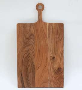 Tabla de cortar de madera natural simple para cortar queso y carne, tabla de alta calidad para picar y preparar charcutería, accesorios de cocina. - Product Image 1