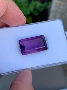Pierre précieuse améthyste, pierre naturelle de couleur violet foncé, pierre brute pour la fabrication de bijoux, vente en gros - Product Image 4