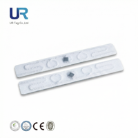 Étiquette intelligente RFID UHF en tissu pour blanchisserie, étiquette de lavage en lin, étiquette miniature imperméable pour hôtel, lavable, longue portée, pour 8 UHF RFID