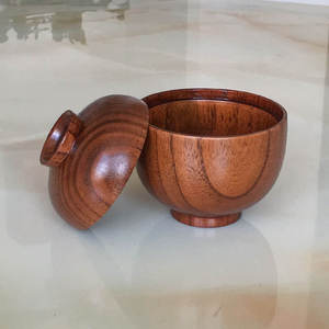 Tazón de madera para sopa de arroz. Disponible en todos los tipos de madera. Se utilizan para exhibir productos frescos, guardar refrigerios o como un elemento decorativo. - Product Image 5