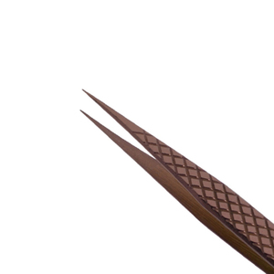 Pinzas Rectas de Acero Inoxidable para Extensión de Pestañas con Agarre Preciso y Punta Suave - Herramientas de Maquillaje - Product Image 6