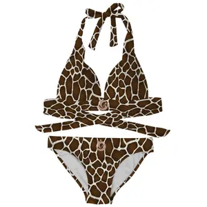 Novo biquíni sensual feminino estilo europeu, nude, estilo europeu, australiano, 2 peças, roupa de praia para nadar, 2023