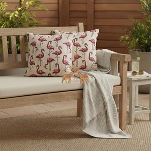 Nueva funda de cojín hecha a mano con estampado de flamencos en algodón, hermosa funda de cojín para decoración. - Product Image 6