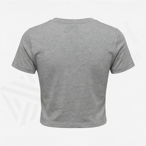 Camiseta Corta Informal de Verano al por Mayor para Mujer, Tops Modernos, Camiseta Corta Personalizada en Color, Ropa de Primera Calidad - Product Image 2