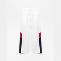 Ensemble survêtement homme rétro coupe-vent imprimé color block de haute qualité pour l'hiver, respirant et léger