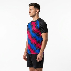Camiseta de Fútbol Deportiva Retro, 100% Poliéster Sublimado, Transpirable, de Secado Rápido, Antibacteriana, Unisex, Manga Corta, para Entrenamiento de Fans del Equipo - Product Image 3