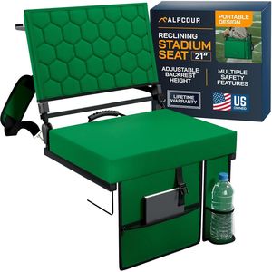 Siège de stade pliable et inclinable avec support dorsal pour gradins - Product Image 1