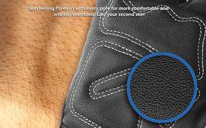 Heavy Duty Custom Made Leather Safety <b>Gloves</b> <b>Long</b> Cuff Anti Vibration Cowhide Work <b>Gloves</b> for Welding Construction Industrial - Product Image 6