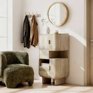 Aparador alto de madera de mango Vandana Radiant Vista - Product Image 1