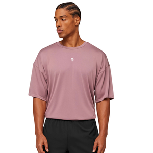 Camiseta Deportiva Extra Grande para Hombre, Transpirable, de Alto Rendimiento, Holgada, para Entrenamiento, Color Rosa Claro - Product Image 1