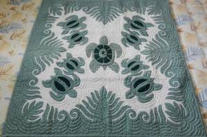 Designer Handmade Turtule Patterned Designer Kantha Hawaiian <b>Quilts</b> For Home, Hotel <b>Bedding</b> Decoration Designer <b>Quilts</b> - Product Image 2
