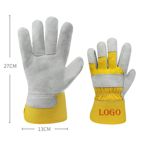 Guantes de Trabajo de Cuero Vacuno de Palma Completa Personalizables de Alta Calidad a Precio Mayorista, Guantes de Seguridad Industriales para la Construcción - Product Image 5