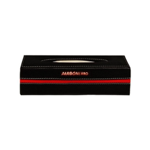 Amato Automotive – Distributeur de mouchoirs pour voiture – Noir/Rouge – Organisateur de rouleaux de mouchoirs pour voiture - Product Image 2